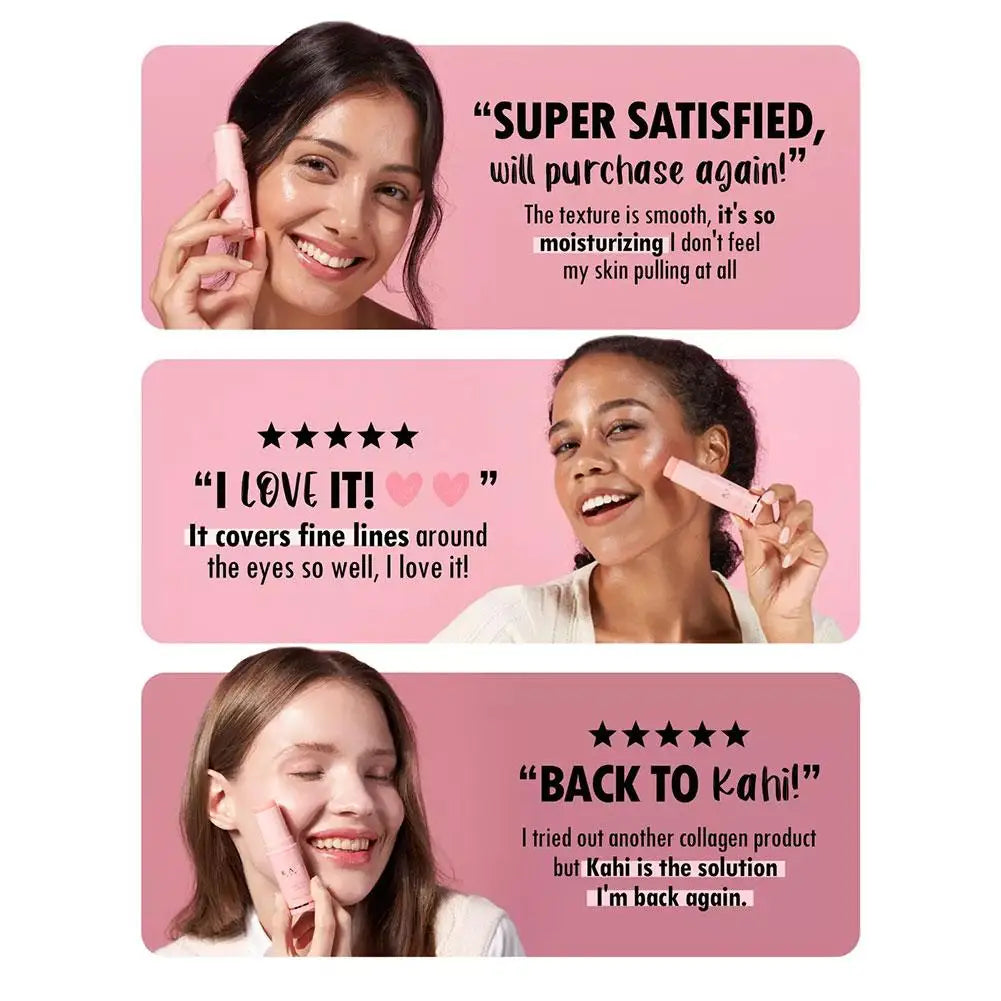 KAHI Wrinkle Bounce Multi Balm Facial Collagen Deep Moisturizing Firming Lift Make Up Base Moisturizer Daily Korean Skin Care