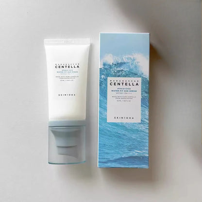 Korean Centella Hyalu-Cica Moisture Cream and Facial Hyalu Cica Water-Fit Sun Serum SPF50 Sunscream Protection Skincare Product