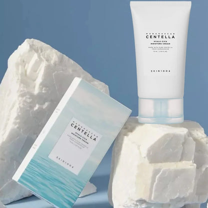 Korean Centella Hyalu-Cica Moisture Cream and Facial Hyalu Cica Water-Fit Sun Serum SPF50 Sunscream Protection Skincare Product